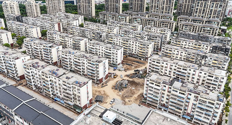 仁和家園·安園老舊小區(qū)改造現(xiàn)場(chǎng)